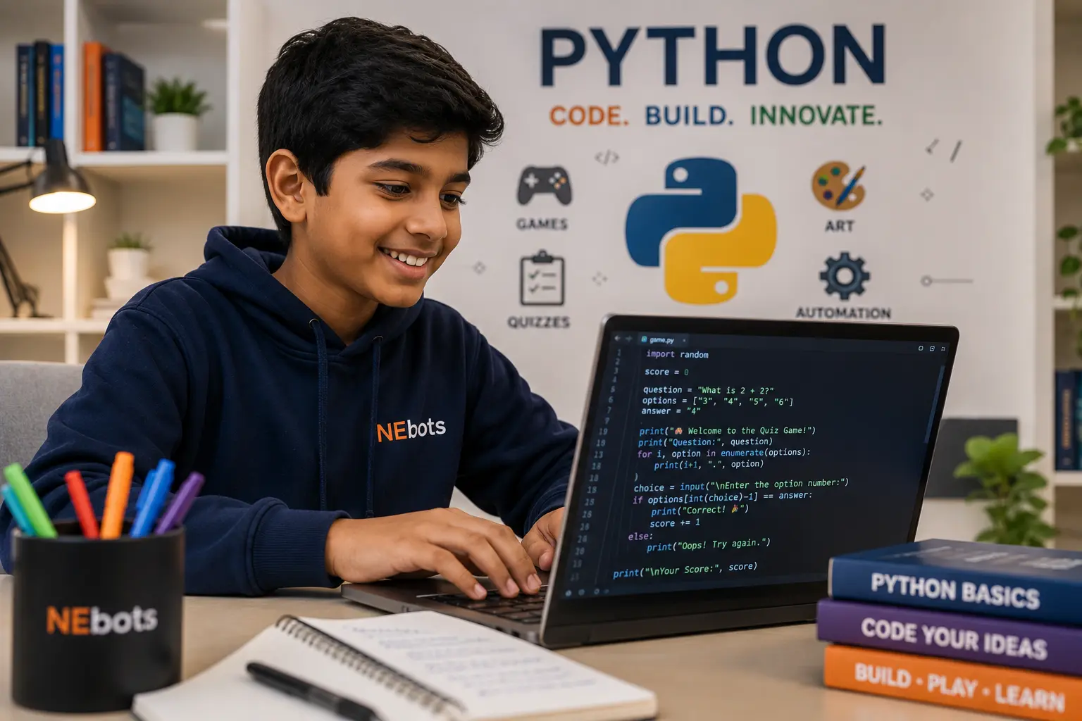 Python for Kids: Learn to Code by Building Games and Tools